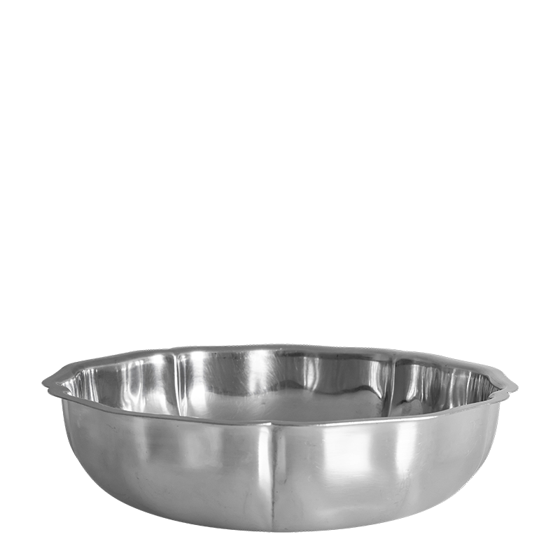 Platte tief Vintage Inox