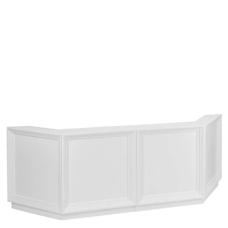 Bar Modulo Blanc module droit 100 x 65 H 110 cm