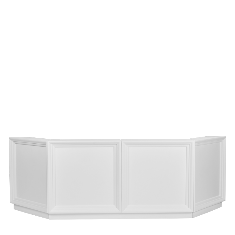 Bar Modulo Blanc module droit 100 x 65 H 110 cm