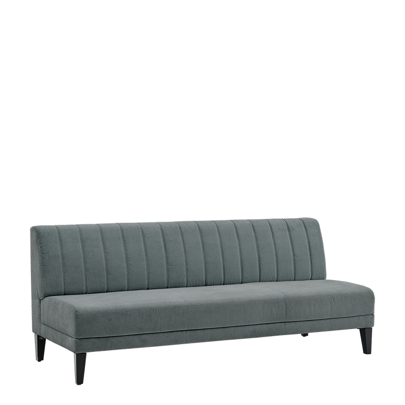 Sofa Infinito "A" blaugrün ohne Armlehnen 200 x 80 cm H 85 cm