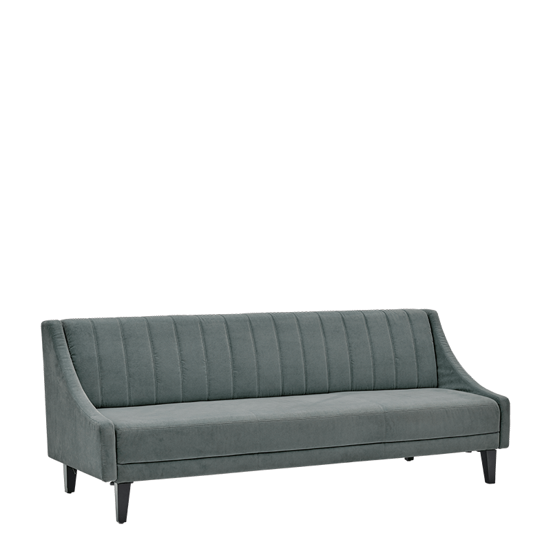 Canapé B Infinito Vert d'eau avec accoudoirs 213 x 80 H 85 cm