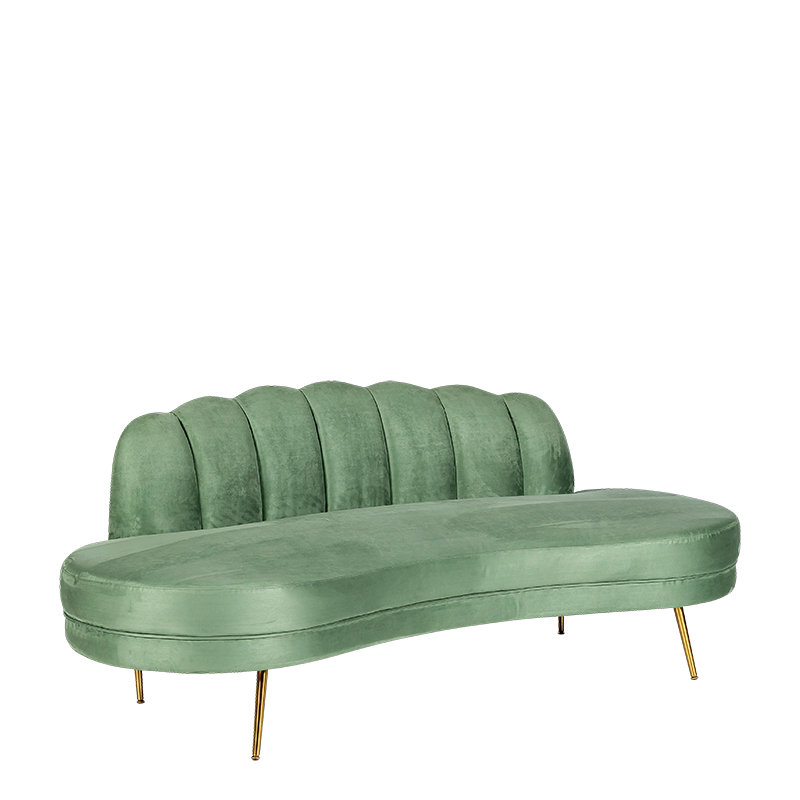 Sofa Bella farngrün 210 x 80 cm H 72 cm