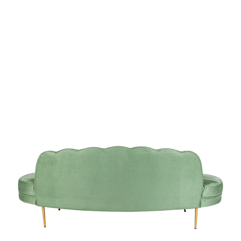 Canapé Bella Vert fougère 80 x 210 cm H 72 cm
