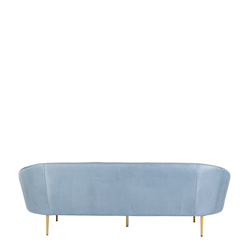 Sofa Davos blaugrau 225 x 80 cm H 77 cm