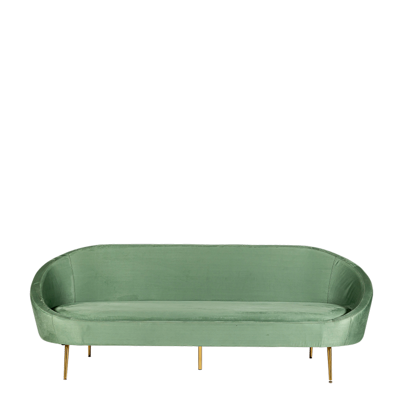 Sofa Davos farngrün 80 x 225 cm H 77 cm