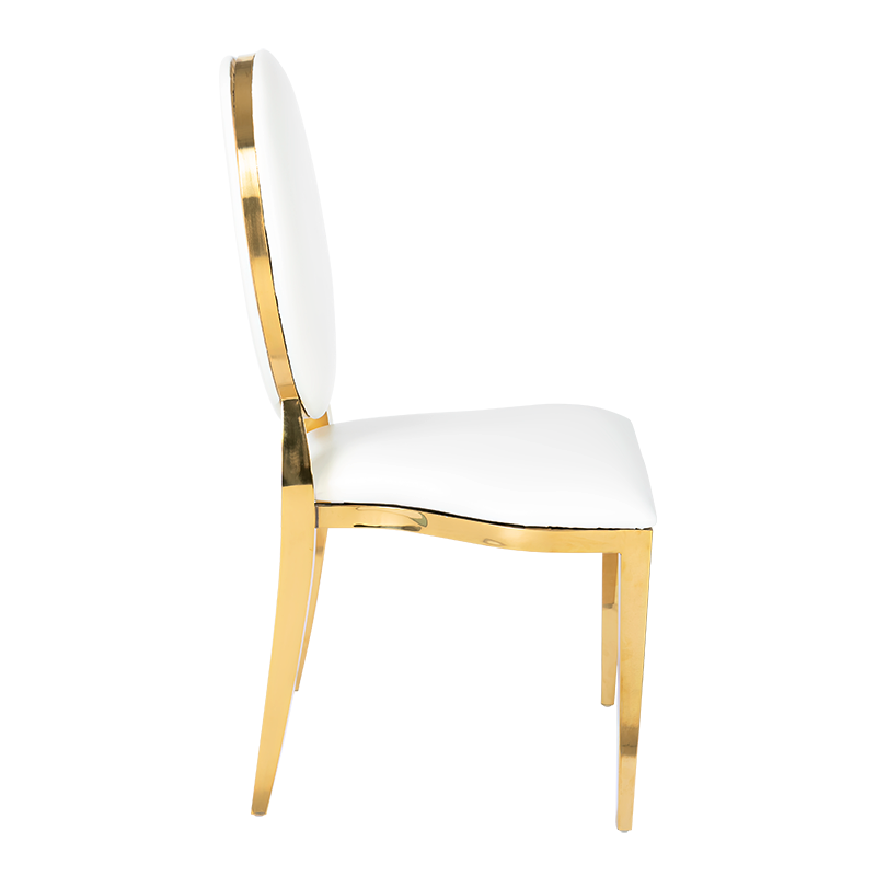 Chaise Divine avec assise et dossier blanc