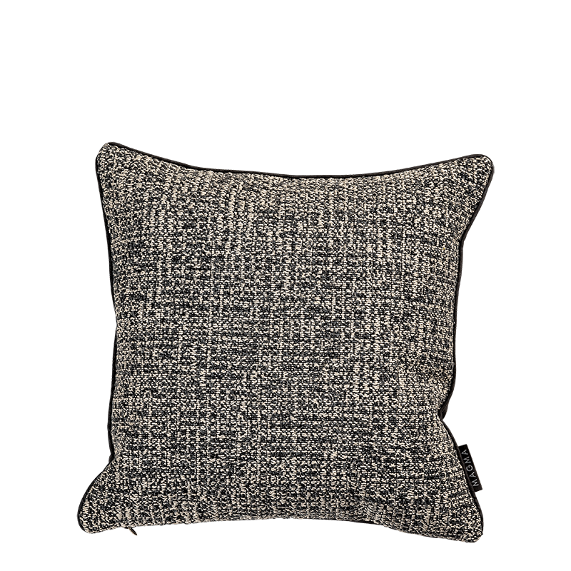 Kissen Malia Tweed anthrazit 40 x 40 cm