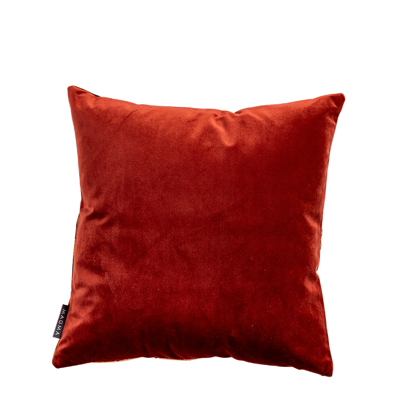 Kissen Shiva Kupfer bordeaux 40 x 40 cm