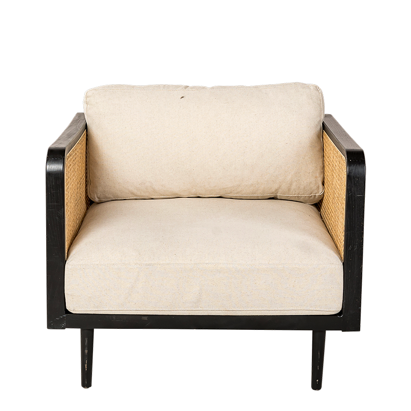 Fauteuil Cannes 83 x 83 H 78 cm
