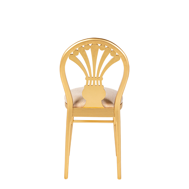 Stuhl Joséphine mit Sitzkissen Gold