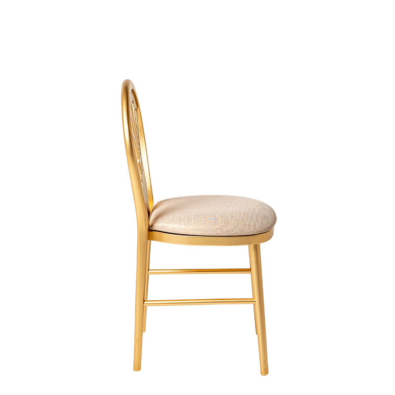 Stuhl Joséphine mit Sitzkissen Gold