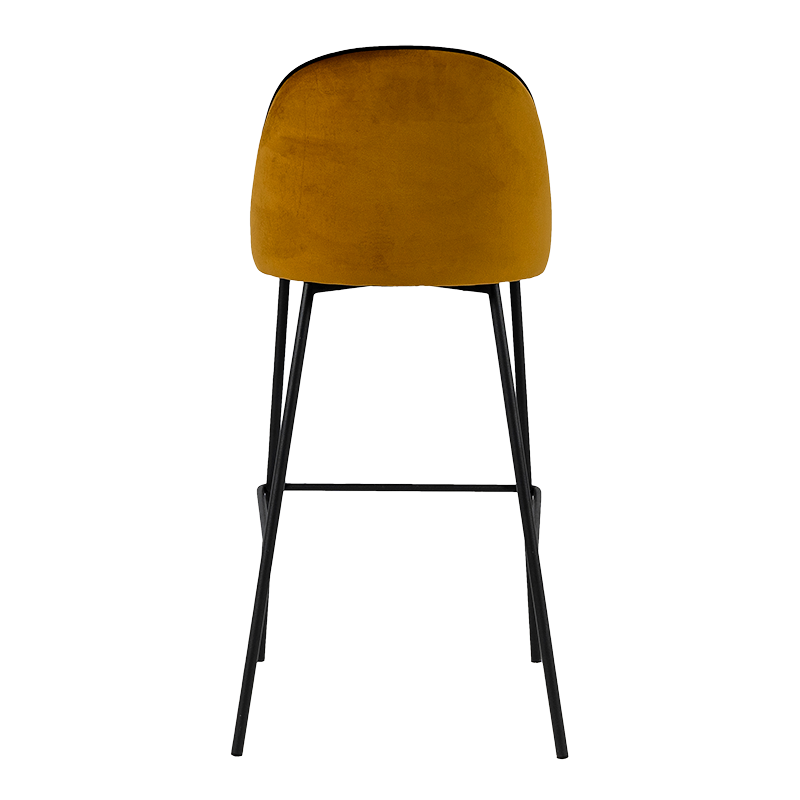 Barstuhl Luzern Samt Gold H 78 cm