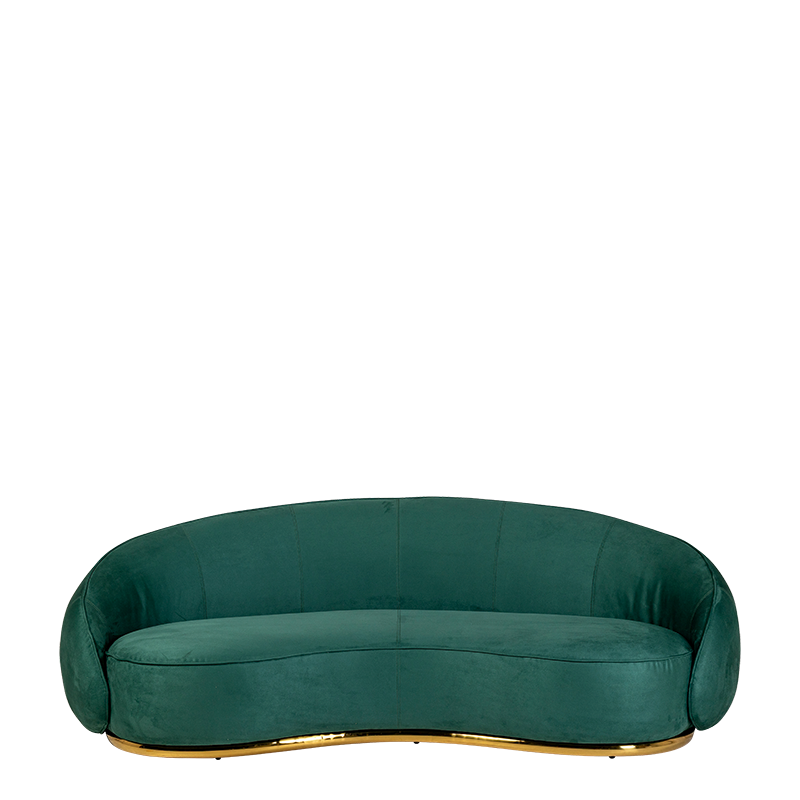 Sofa Lorenza grün 100 x 220 H 73 cm