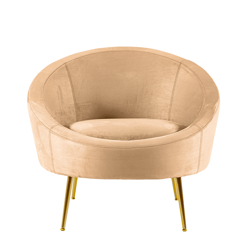 Sessel Davos beige 92 x 82 cm H 78 cm