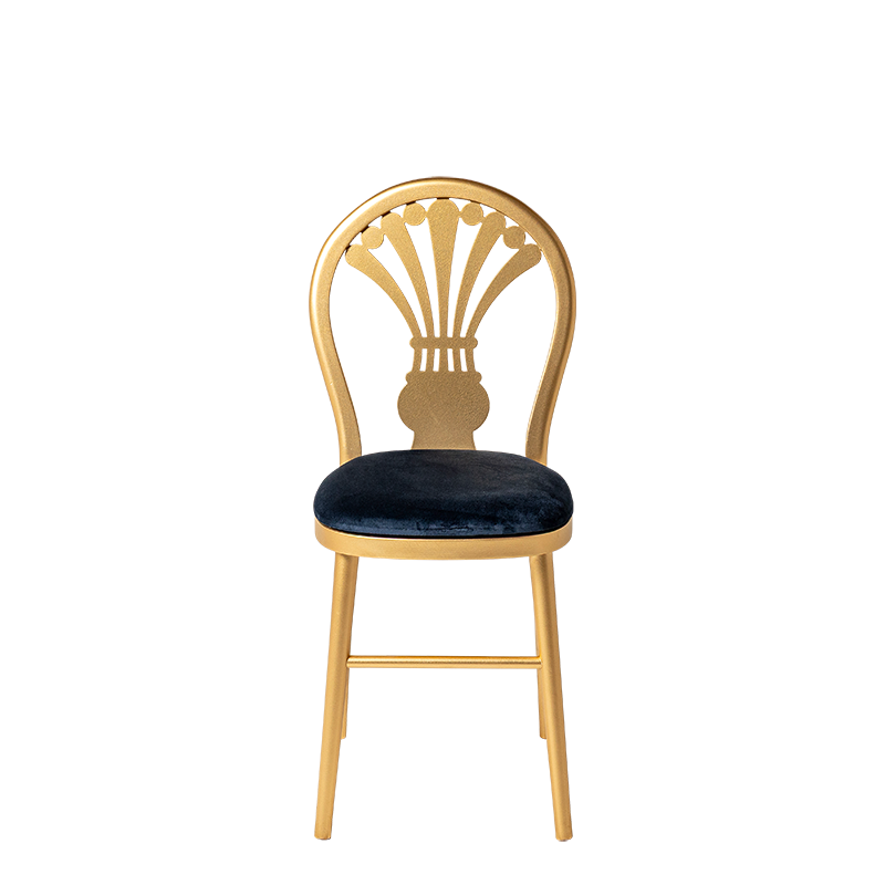 Stuhl Joséphine mit Sitzkissen Nachtblau