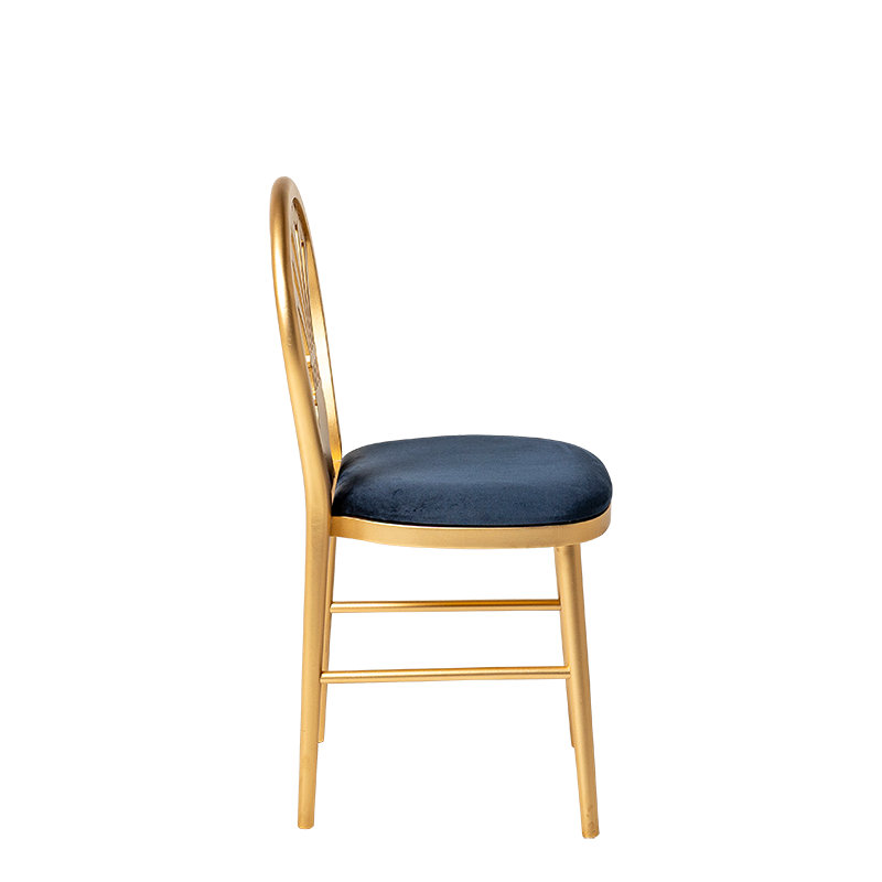 Stuhl Joséphine mit Sitzkissen Nachtblau