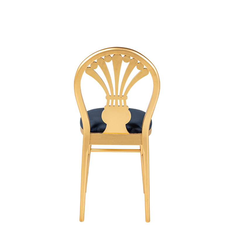 Stuhl Joséphine mit Sitzkissen Nachtblau