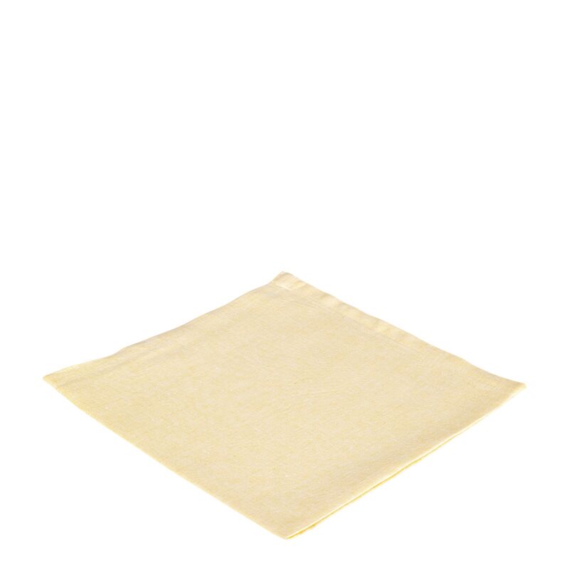 Serviette de table Lin jaune aurore 60 x 60 cm