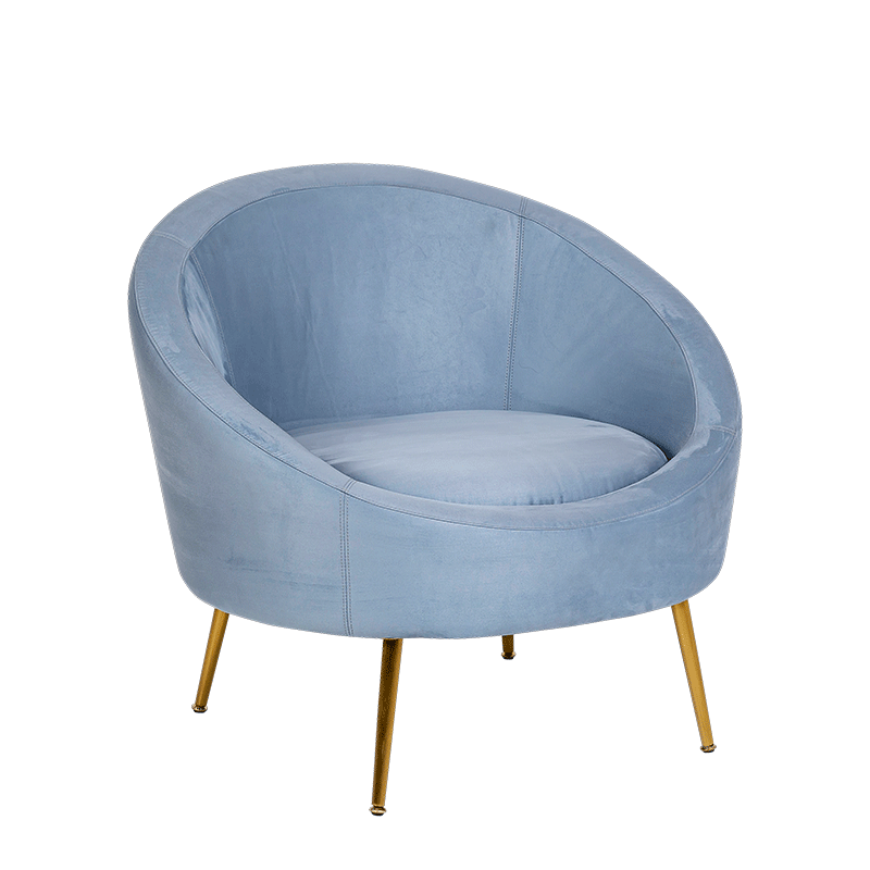 Sessel Davos blaugrau 92 x 82 cm H 78 cm