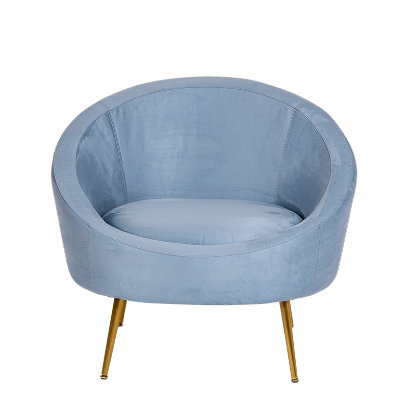 Sessel Davos blaugrau 92 x 82 cm H 78 cm