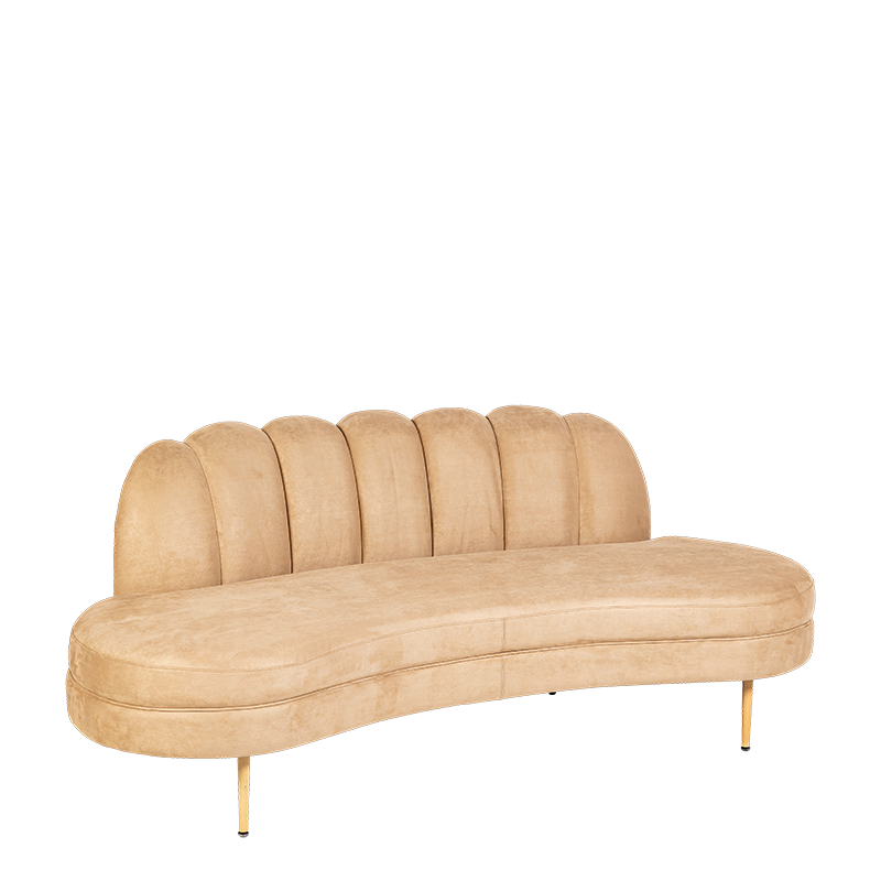 Sofa Bella beige 75 x 190 cm H 80 cm