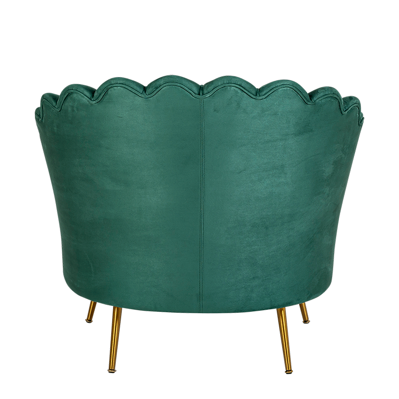 Sessel Muschel grün 81 x 95 cm H 87 cm