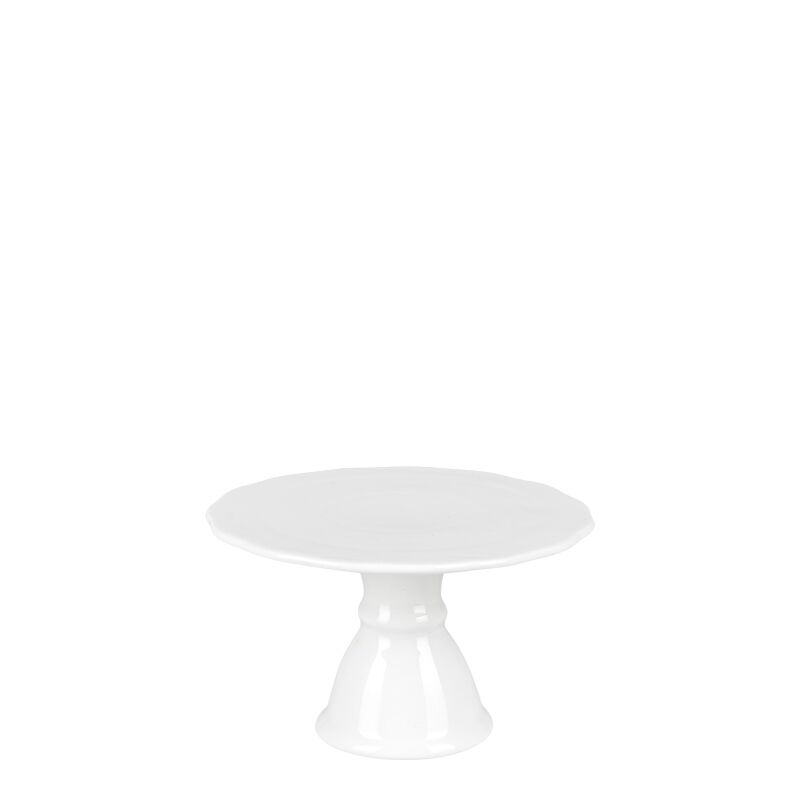 Kleiner Präsentierständer Porzellan Weiss Ø 10 cm H 6 cm