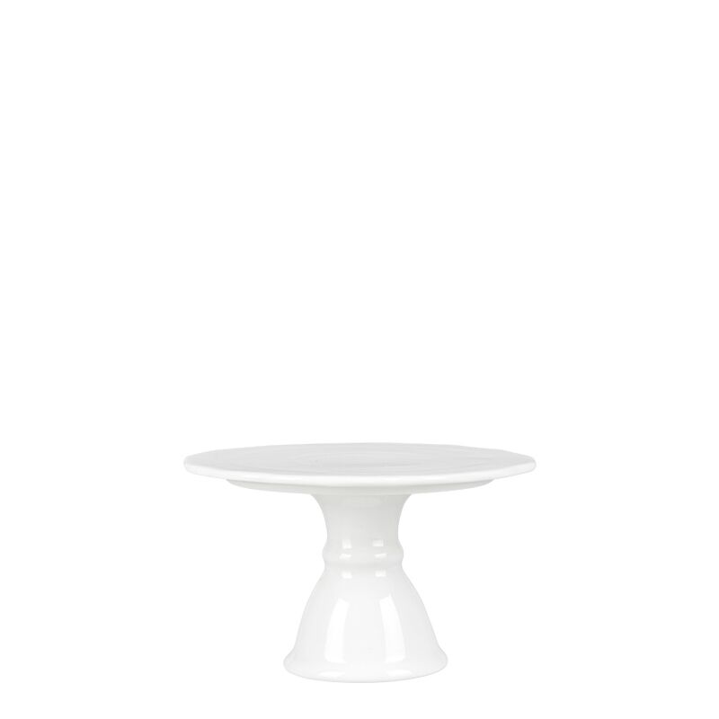 Kleiner Präsentierständer Porzellan Weiss Ø 10 cm H 6 cm