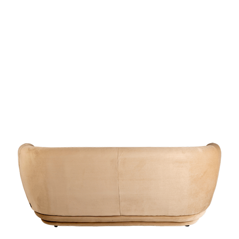 Sofa Elton Samt taupe 170 x 78 cm H 70 cm