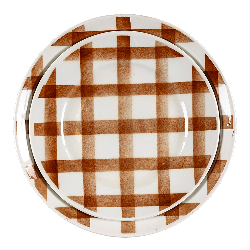 Assiettes Vintage Carreau