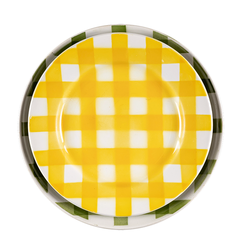 Assiettes Vintage Carreau