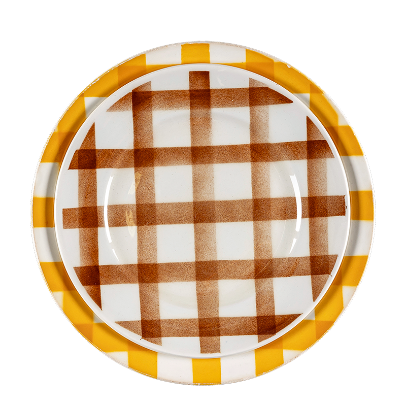 Assiettes Vintage Carreau