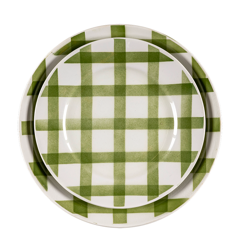 Assiettes Vintage Carreau
