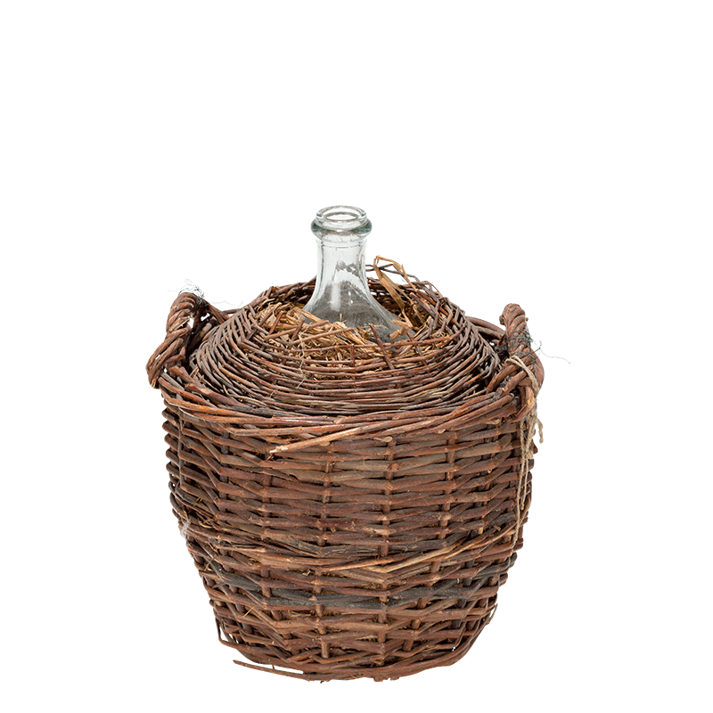 Vintage Glasflasche Eau de Vie (grosses Modell) Ø 53 cm H 50 cm