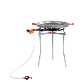 Poêle à paëlla Ø 70 cm avec réchaud et trépied