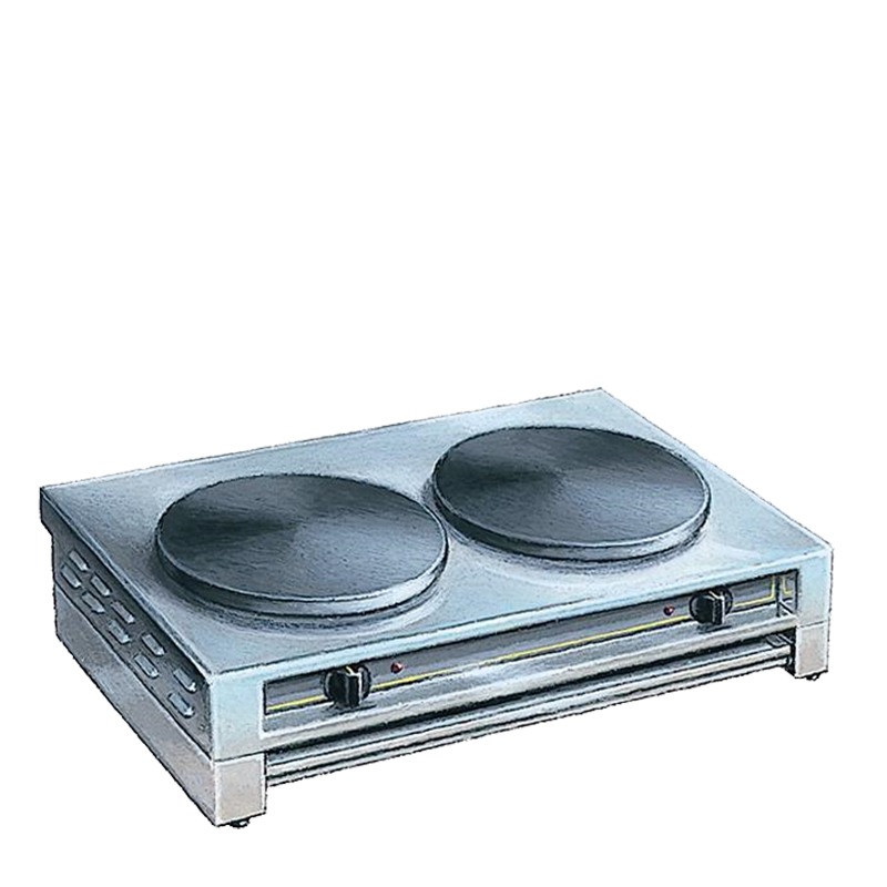 Crepes-Platte Elektrisch 2 Anschlüsse + Crepes-Spachtel