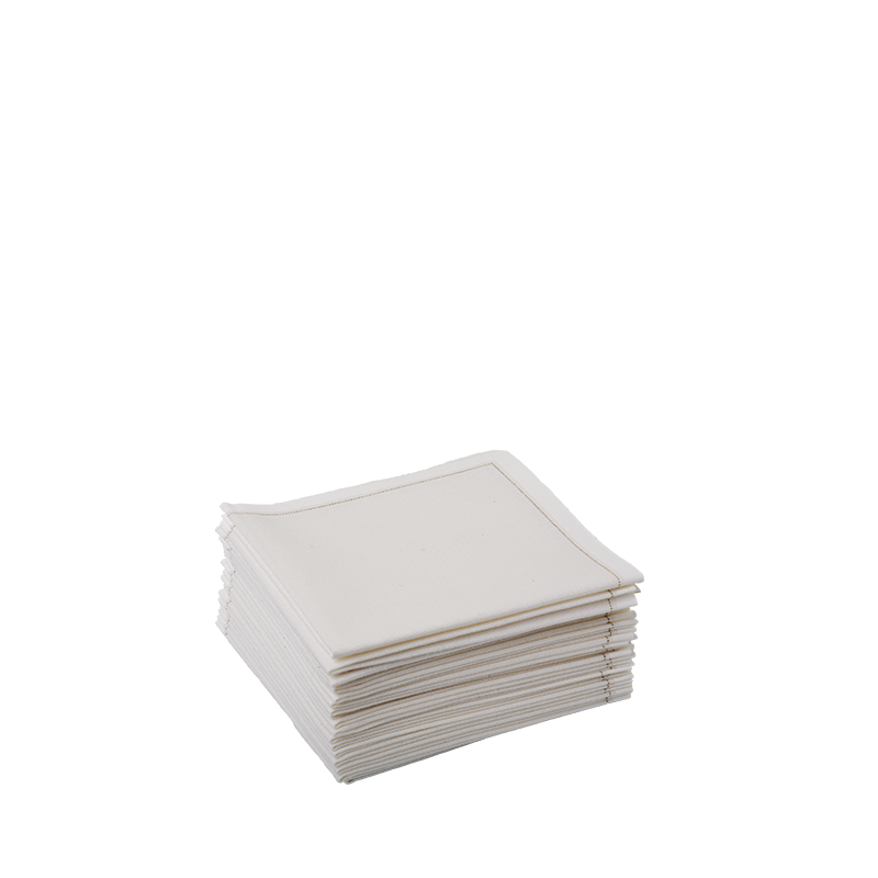 Stoffservietten 2-faltig beige 10 x 10 cm (30 Stück)