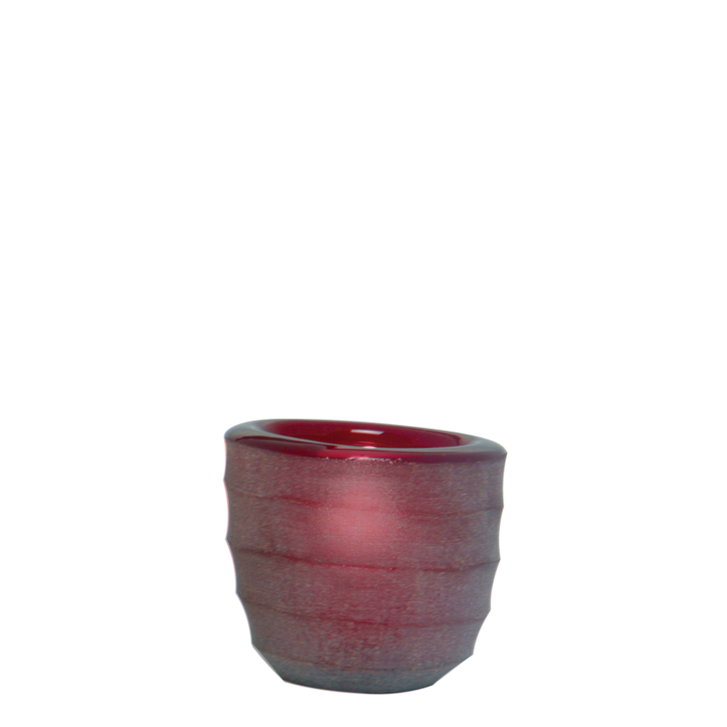 Tischlicht Capri rubis Ø int 5 cm Ø ext 6,5 cm H 6 cm