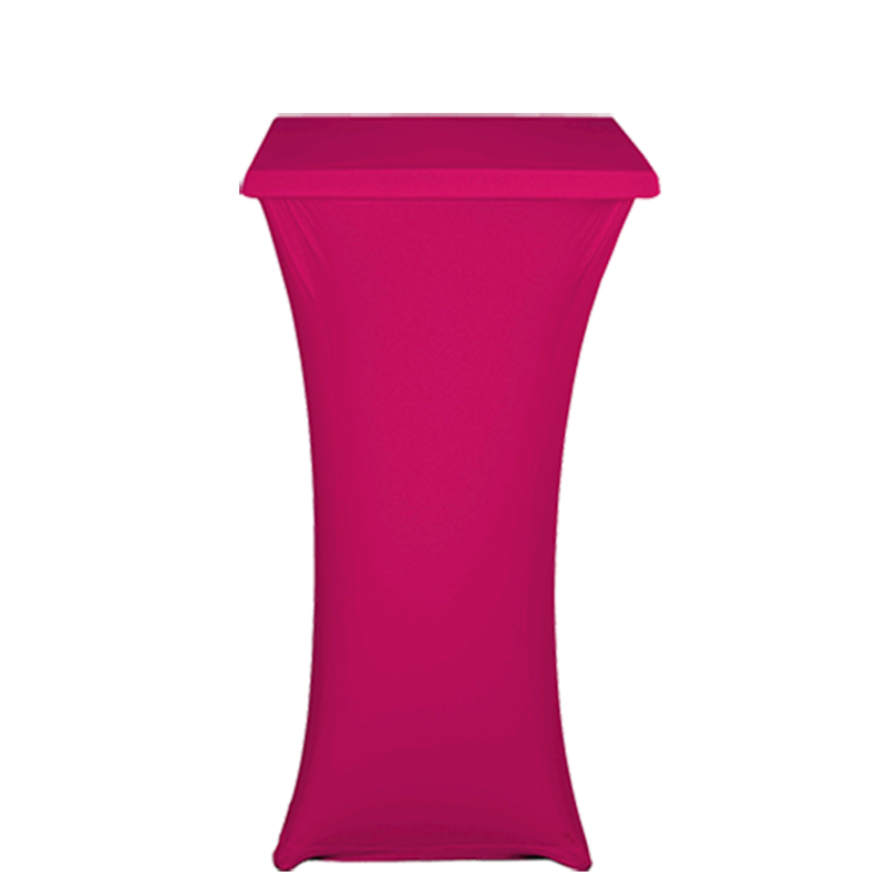 Stehtisch Stahl mit Überzug fuchsia H 111 cm 60 x 60 cm feuerfest