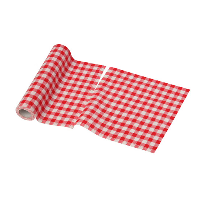 Stoffservietten Vichy rot 21 x 21 cm (12 Stk)