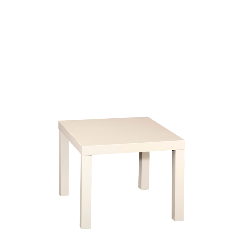 Tisch tief weiss 55 x 55 cm H 45 cm