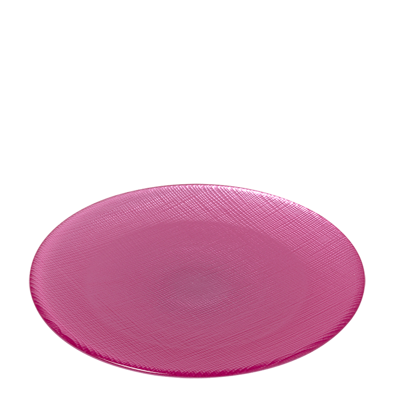 Platzteller Glas rosa Ø 32 cm