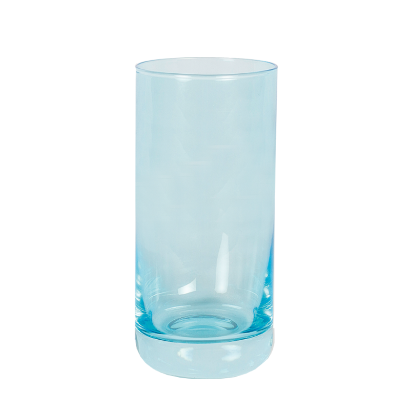Longdrinkglas blau fluoreszierend