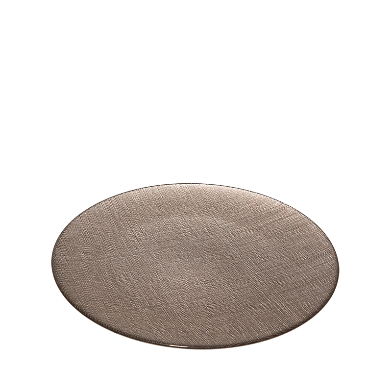 Platzteller Glas taupe Ø 32 cm