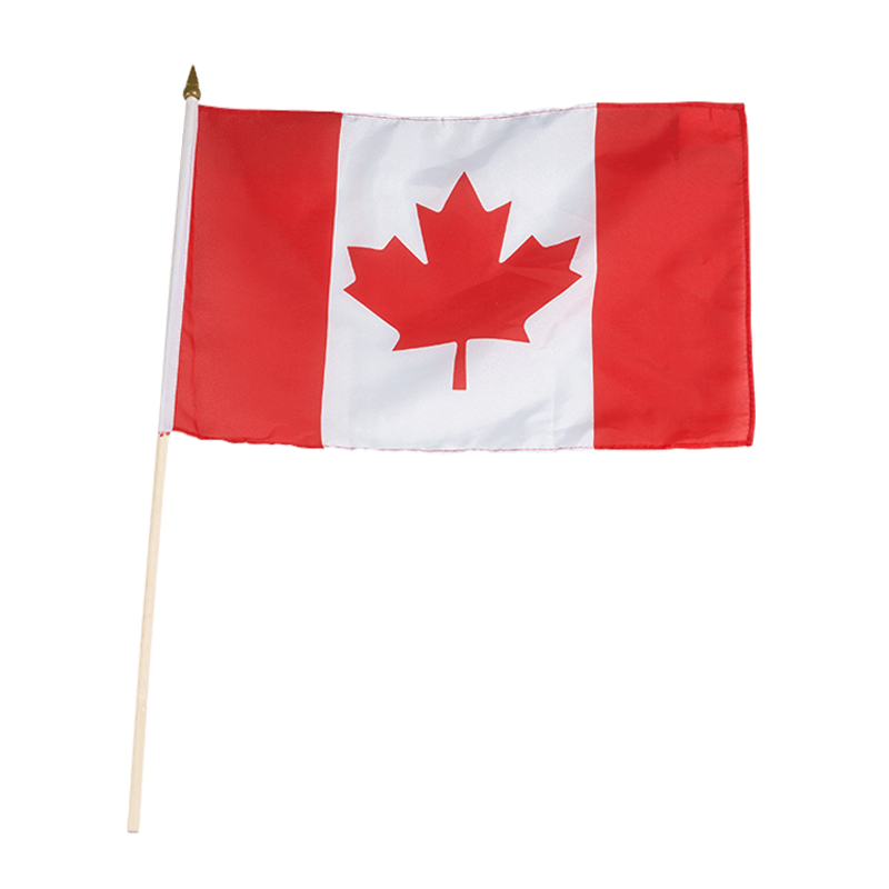 Kanadische Fahne 60 x 90 cm auf Stange