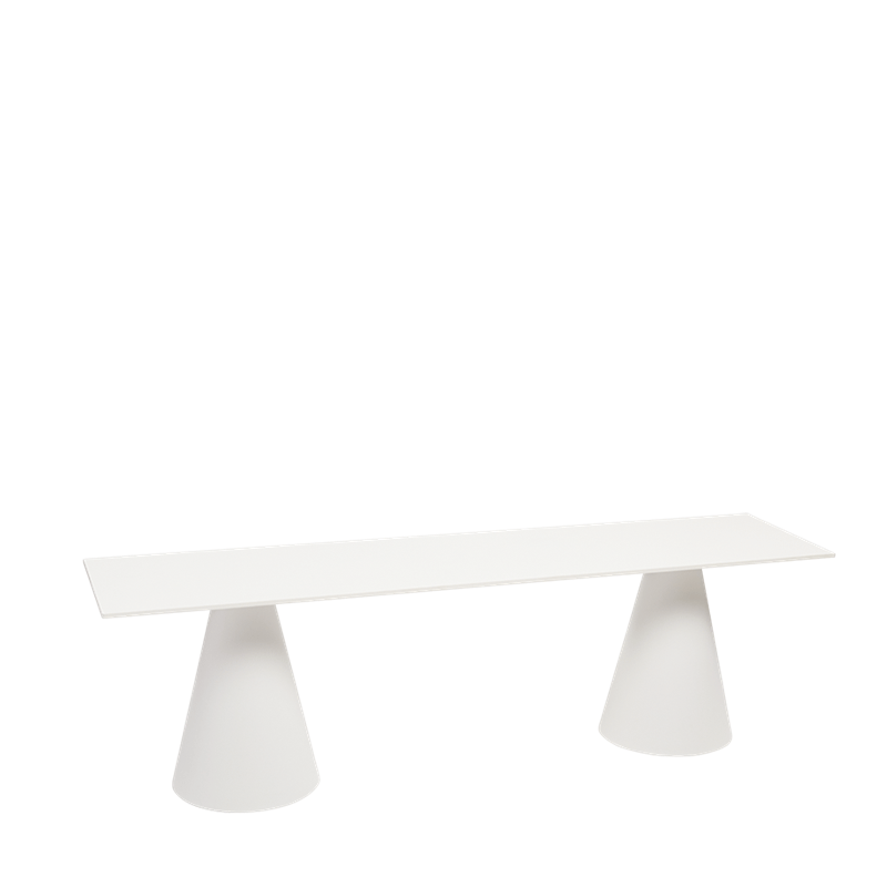 Bank Ikone weiss 40 x 160 cm H 47 cm