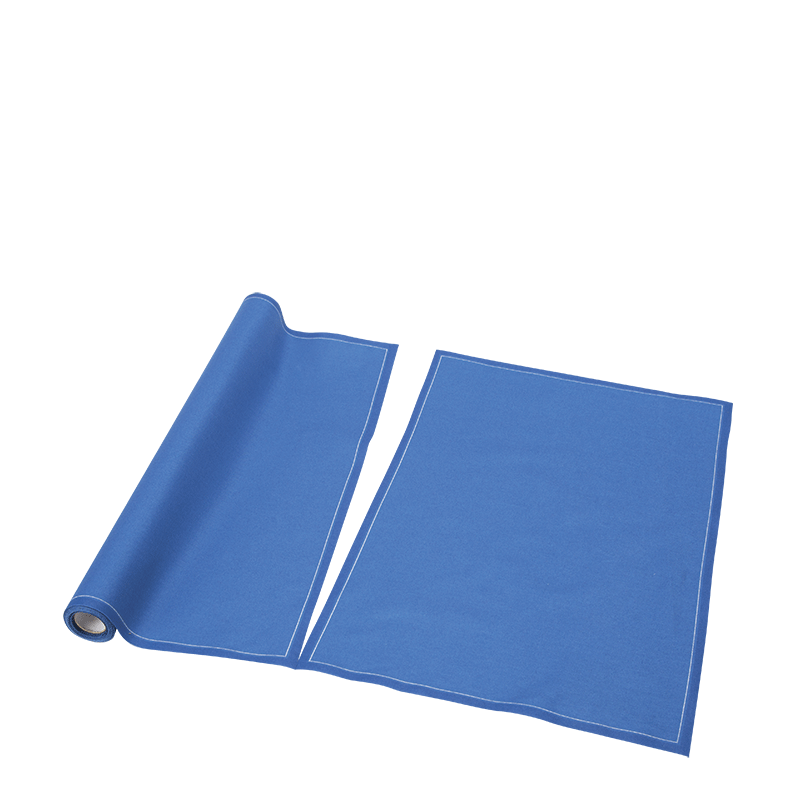 Tischset / Serviette aus Einwegstoff blau 32 x 48cm (12)