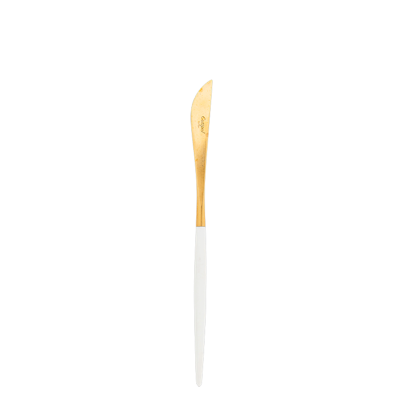 Vorspeisenmesser Cutipol weiss und gold