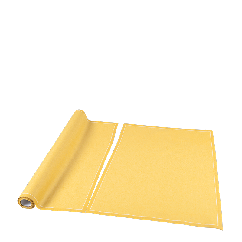 Tischset/serviette aus Einwegstoff Senf gelb (12)
