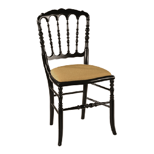 Chaise Napoléon III noire fixe Dubaï